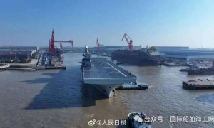 上海建造的全球第三艘先进战斗机电磁弹射大型军舰海试细节亮相，央视报道送来2026年礼物